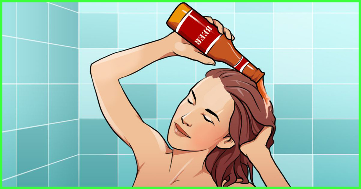Как использовать пиво вместо лака для волос